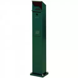 Cendrier extérieur sur pied avec poubelle intégrée