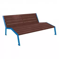 Chaise longue en plastique recyclé Silaos® PROCITY - sans accoudoirs Chaise longue en plastique recyclé Silaos® PROCITY - sans accoudoirs