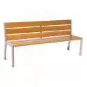 Banc urbain en acier et bois 6 lames Silaos® PROCITY