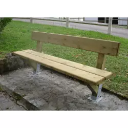 Banc public en bois traité...