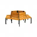 Banc tour d'arbre en bois Silaos® PROCITY