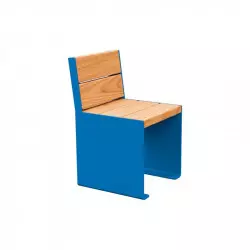 Banc 1 place acier et bois Kub PROCITY Banc 1 place acier et bois Kub PROCITY