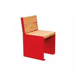 Banc 1 place acier et bois Kub PROCITY Banc 1 place acier et bois Kub PROCITY