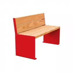 Banc urbain en acier et bois Kub PROCITY Banc urbain en acier et bois Kub PROCITY