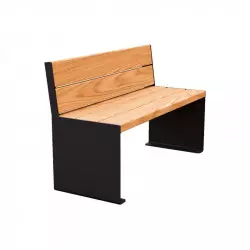 Banc urbain en acier et bois Kub PROCITY Banc urbain en acier et bois Kub PROCITY