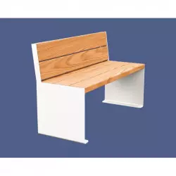 Banc urbain en acier et bois Kub PROCITY