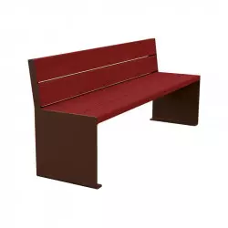 Banc urbain en acier et bois Kub PROCITY Banc urbain en acier et bois Kub PROCITY