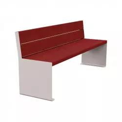Banc urbain en acier et bois Kub PROCITY Banc urbain en acier et bois Kub PROCITY