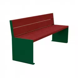 Banc urbain en acier et bois Kub PROCITY Banc urbain en acier et bois Kub PROCITY