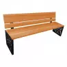 Banc public avec dossier en bois Venise PROCITY