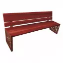 Banc public avec dossier en bois Venise PROCITY