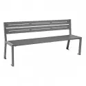 Banc public en métal 5 lames Silaos® PROCITY