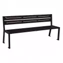 Banc public en métal 5 lames Silaos® PROCITY