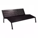 Chaise longue en métal Silaos® PROCITY