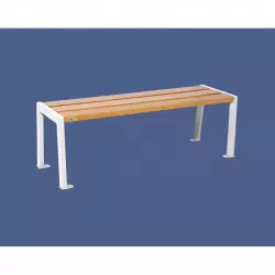 Banquette publique acier et bois Silaos® PROCITY