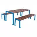 Table pique-nique en plastique recyclé Silaos® PROCITY