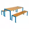 Table de pique-nique acier et bois Silaos® PROCITY