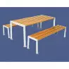 Table de pique-nique acier et bois Silaos® PROCITY