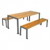 Table de pique-nique acier et bois Silaos® PROCITY