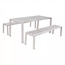 Table pique-nique tout acier Silaos® PROCITY
