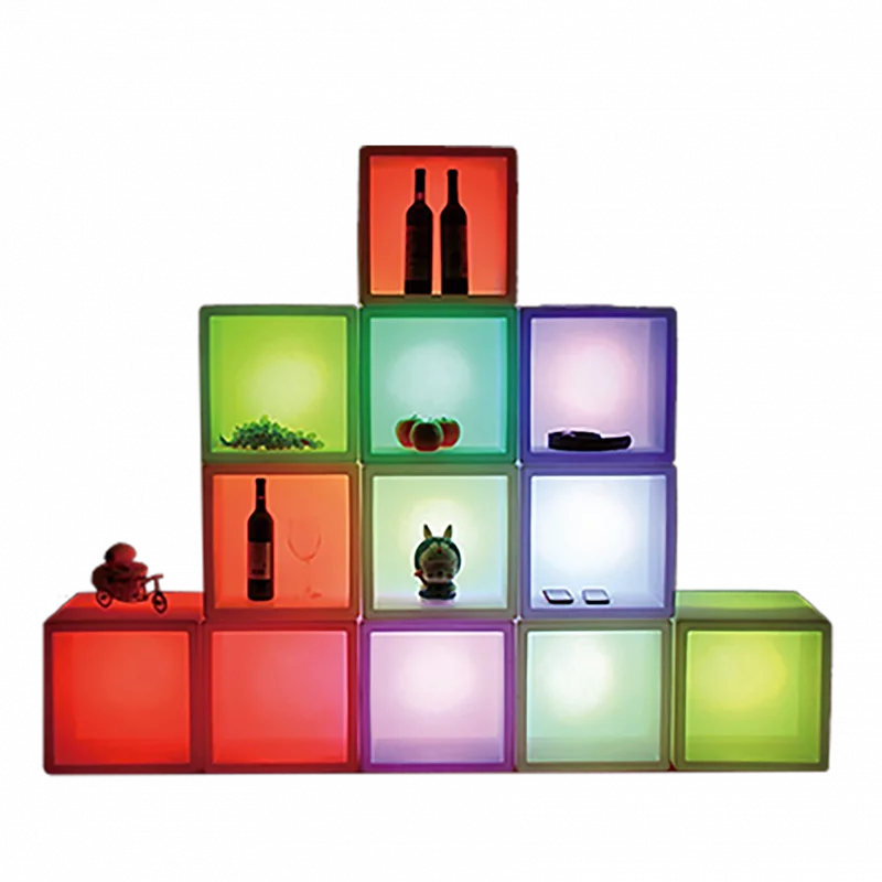 Rangement Cube déco LED - Déco et lampes lumineuses pour le jardin