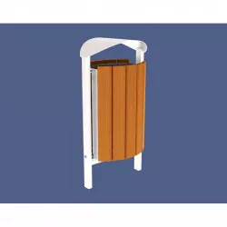 Corbeille 50 litres acier et bois Silaos® PROCITY Corbeille 50 litres acier et bois Silaos® PROCITY