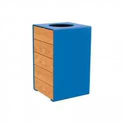 Corbeille acier et bois 120 litres Kub PROCITY Corbeille acier et bois 120 litres Kub PROCITY