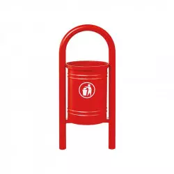 Corbeille 40 litres sur pieds Vercors PROCITY