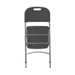 Chaise pliable et accrochable en polypro Gris foncé M2 - GREY EDITION®