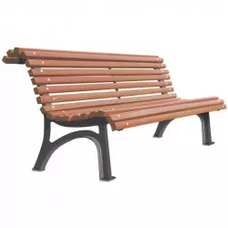 Banc de jardin public en...