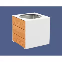 Jardinière extérieure bois et acier Kub PROCITY Jardinière extérieure bois et acier Kub PROCITY