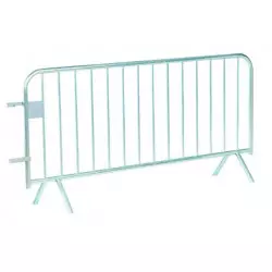 14 barreaux - Barrière de police en acier galvanisé
