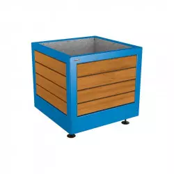 Bac à fleur en bois et acier Silaos® PROCITY Bac à fleur en bois et acier Silaos® PROCITY