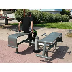 Banc de musculation abdominaux pour extérieur