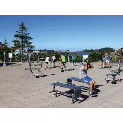 Banc de musculation abdominaux pour extérieur