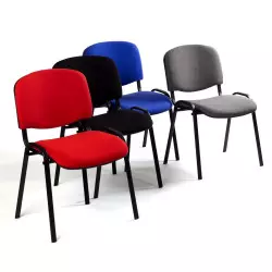 Chaise empilable en tissu rembourré ISO M2 Non-Assemblable