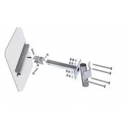 600 x 800 mm - Miroir routier avec dispositif antigivre