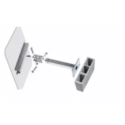 600 x 800 mm - Miroir routier avec dispositif antigivre