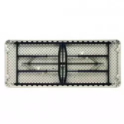 LIFETIME Hauteur réglable - Table pliante polypro 183 x 76 cm