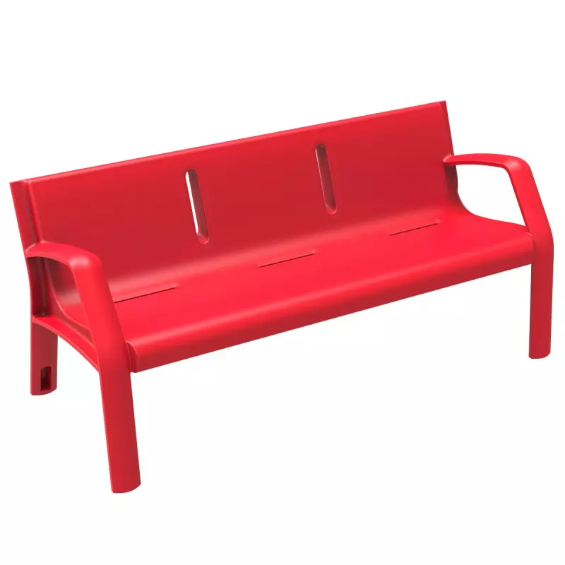 Banc public en plastique anti-graffitis