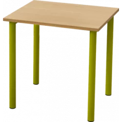 60 x 50 cm - Table maternelle rectangulaire