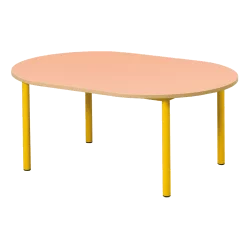 130 x 90 cm - Table ovale école maternelle