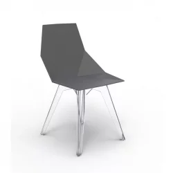 Chaise design EVA avec pieds transparents