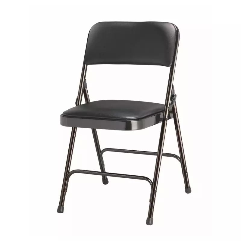 Chaise pliante assise et dossier vinyle rembourré classé M2