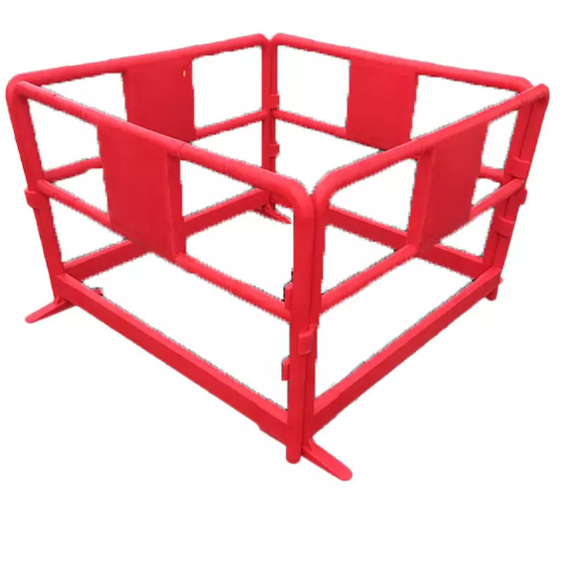 Barrière de chantier en polyéthylène haute densité Rouge