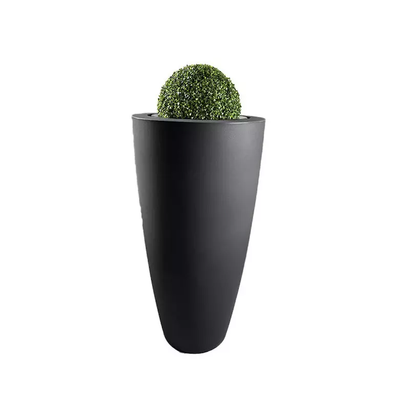 Pot à fleurs de forme conique intérieur/extérieur