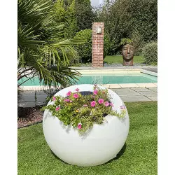 Jardinière ronde inclinée Lumineuse