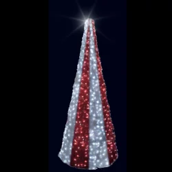 Cône 3D lumineux Sucre d'Orge