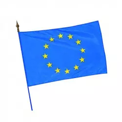 Drapeau européen sur hampe