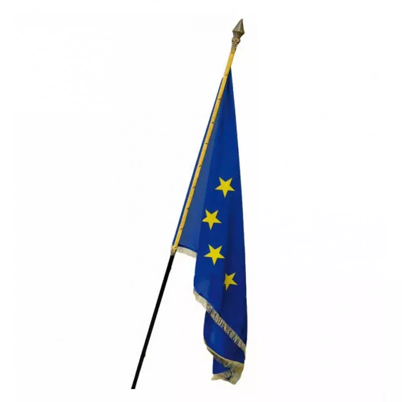 Drapeau Union Européenne de façade avec frange